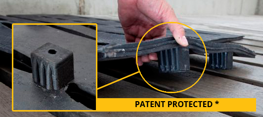 Slatted Rubber - Patent Protected